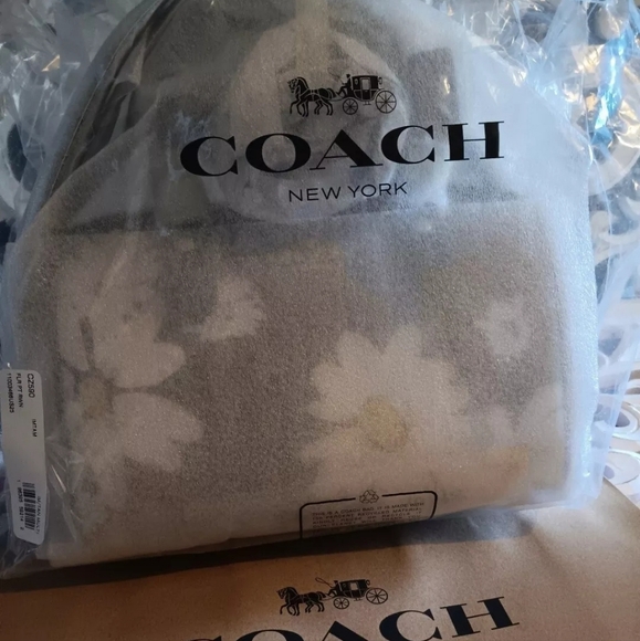 NWT! COACH ROWAN SATCHEL IN SIGNATURE CANVAS WITH FLORAL PRINT - Picture 3 of 3